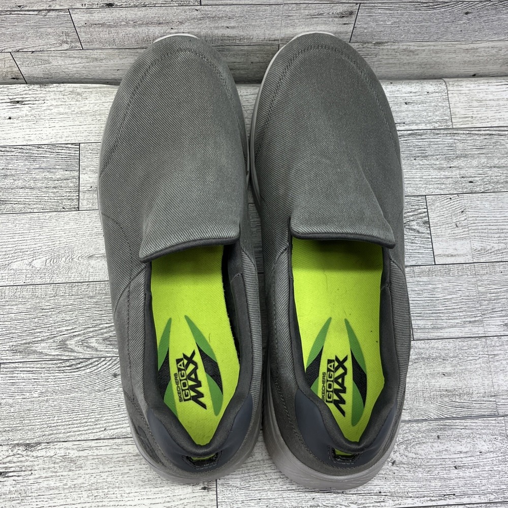 Skechers GoWalk 4 Gray Athletic Walking Slip On Sneaker Shoes 54153 Men Size 13 - Picture 8 of 10